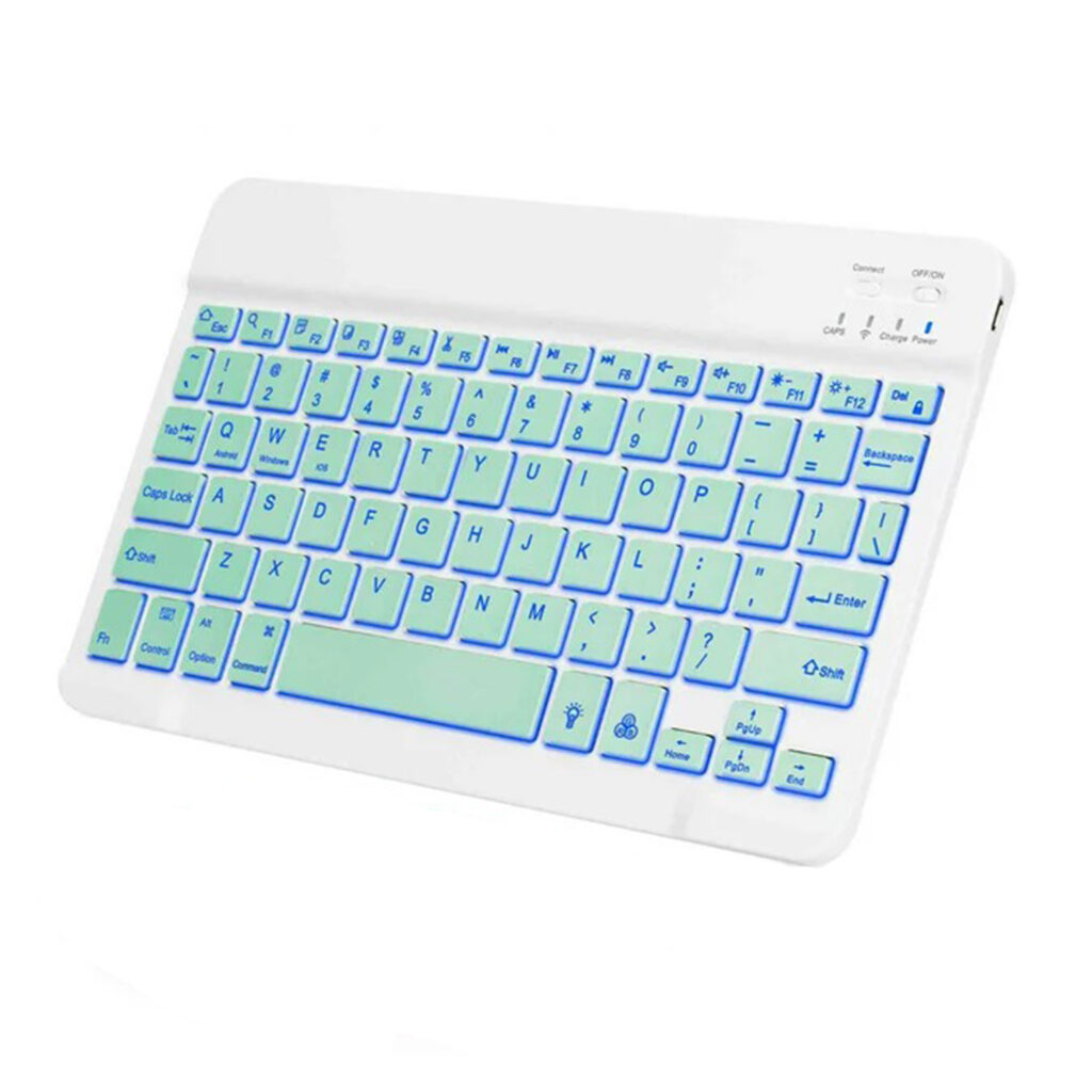 blue color wireless keyboard